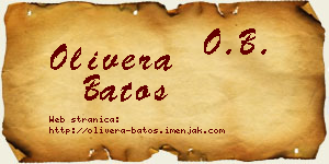 Olivera Batos vizit kartica
